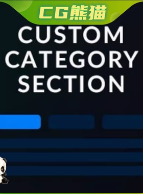 UE5虚幻5.3 Custom Category Section 自定义类别组插件