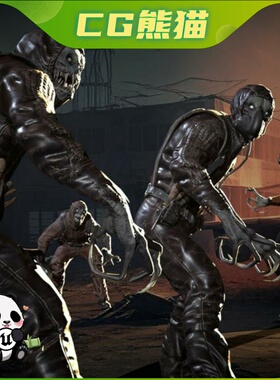 UE4虚幻5 SuperZombie4 射击游戏超级丧尸角色模型带动画