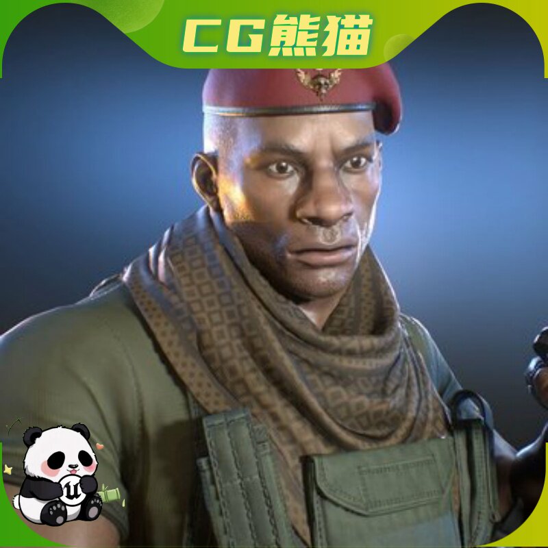 UE4虚幻5 Character Marine 海军陆战队角色模型乐器