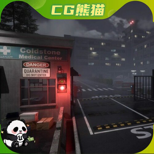 UE5虚幻5.1-5.7 The Horror Hospital 恐怖游戏模块化医院场景