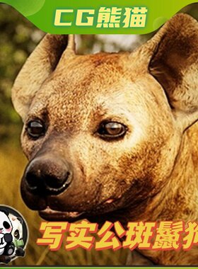 UE4虚幻5 Animalia - Spotted Hyena (male) 写实公斑鬣狗模型