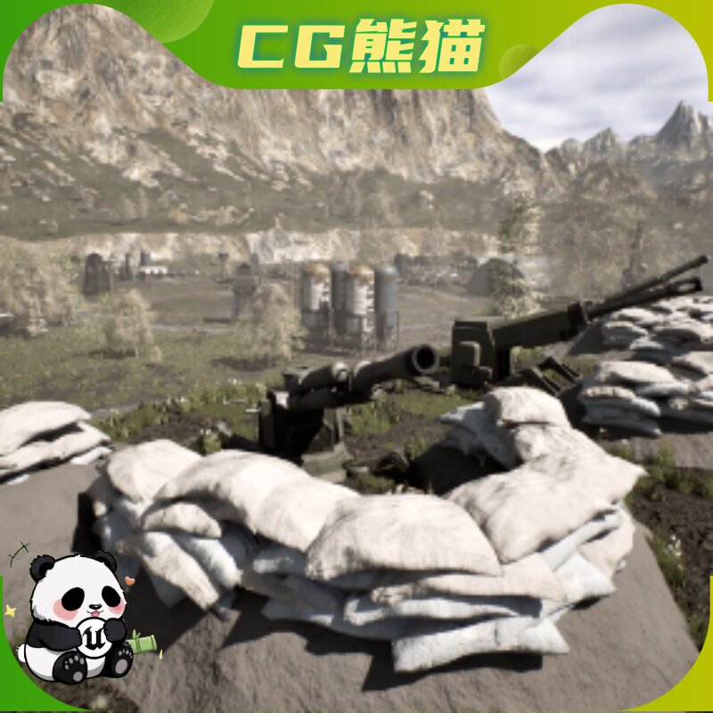 UE5虚幻5 Military Base 模块化军事基地场景 5.3~5.4