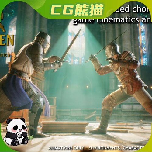 UE5.6-8 SWORDSMEN Paired Sword Fighting Animations 双剑动画