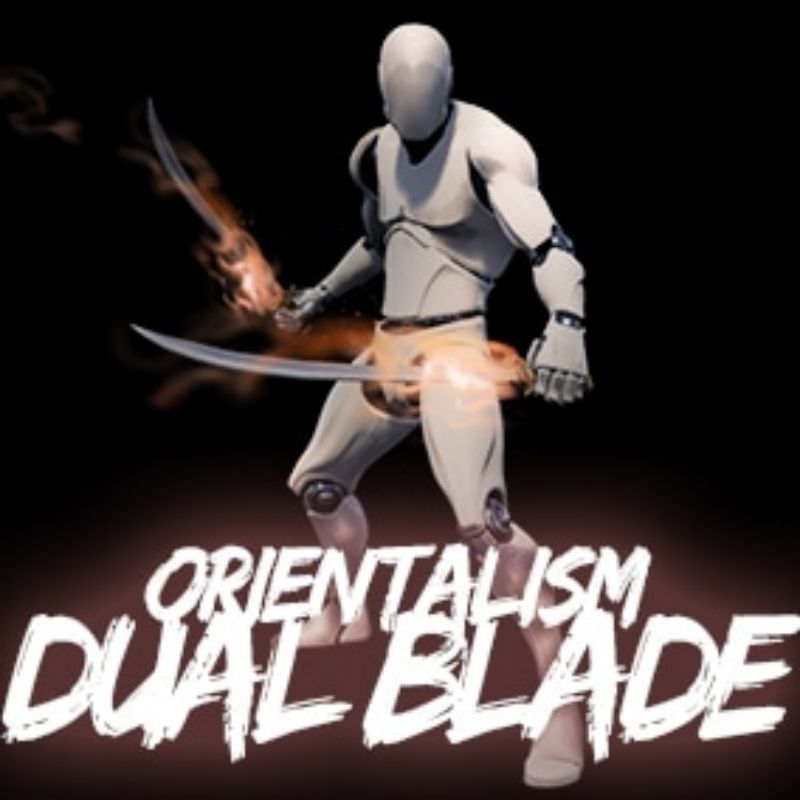 UE4虚幻5 Orientalism Dual Blade Anim Set东方双刃动画包