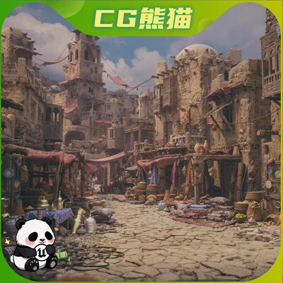 UE5虚幻5.6 Ancient Middle East Market Environment Asset Pack