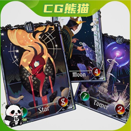 UE4虚幻5 Parallax Card Material 视差特效卡牌材质贴图 - 封面