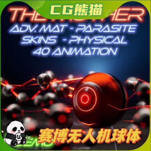 UE4虚幻5 CyberBalls: The Mother 赛博朋克AI机器人球体角色