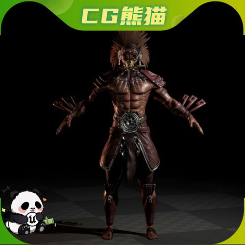 UE5虚幻5 Aztec warrior 古罗马阿兹特克战士角色模型 乐器咨询