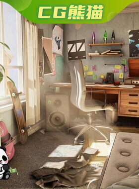 UE4虚幻5 Will's Room Environment 威尔的房间模型场景
