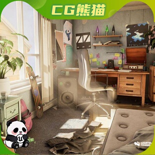 UE4虚幻5 Will's Room Environment 威尔的房间模型场景