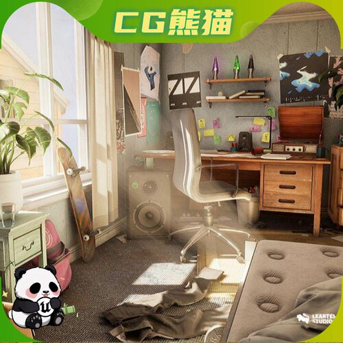 UE4虚幻5 Will's Room Environment 威尔的房间模型场景