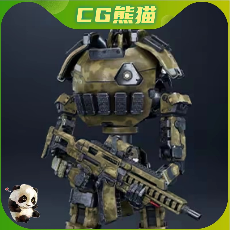 UE4虚幻5 Etasphera73  低多边形模块化机器人角色模型