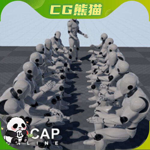 UE4虚幻5 Office Meeting - MoCap Pack 办公室会议动作捕捉动画