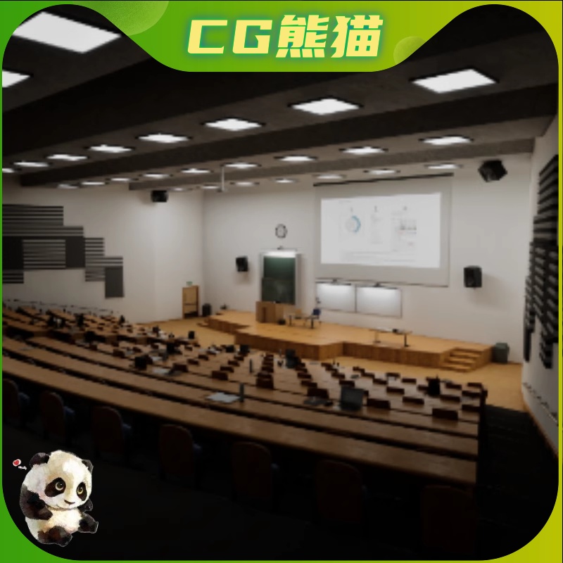 UE5 University Classroom Interior Environment School Room 商务/设计服务 设计素材/源文件 原图主图