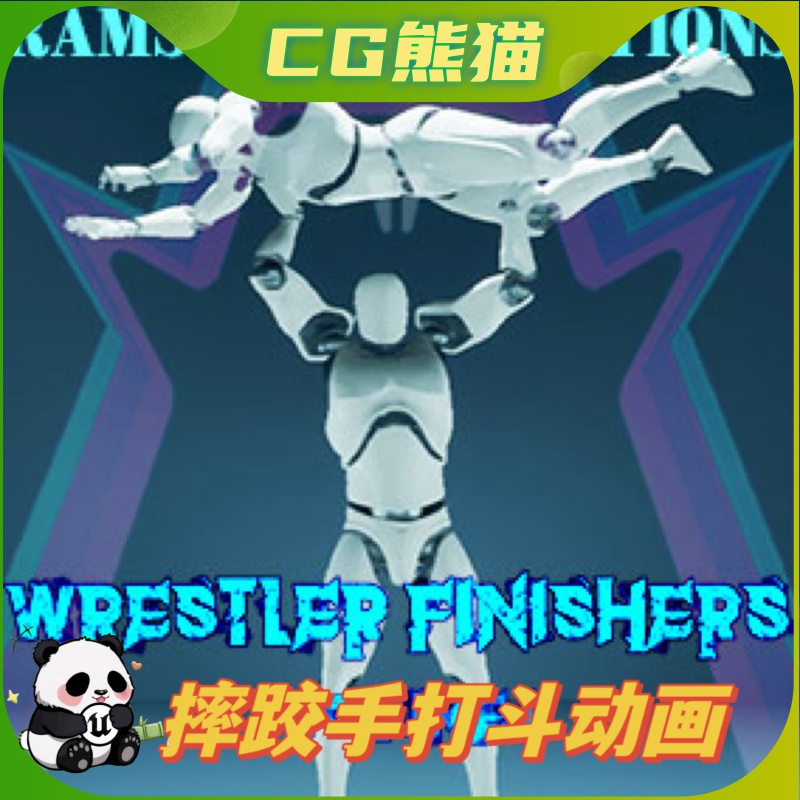 UE4虚幻5 Wrestler Finishers Volume 1 摔角选手打架战斗动画