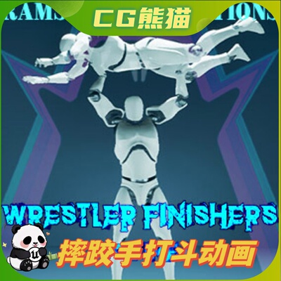 UE4虚幻5 Wrestler Finishers Volume 1 摔角选手打架战斗动画