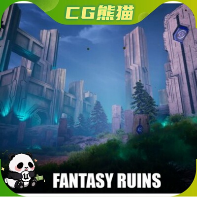 UE5虚幻5.1-5.7 Fantasy Ruins 风格化奇幻废墟场景