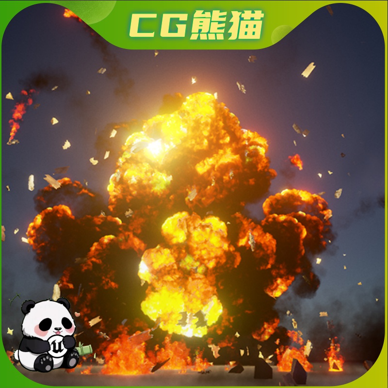 UE4虚幻5 The Explosions Mega Pack 核爆爆炸特效粒子