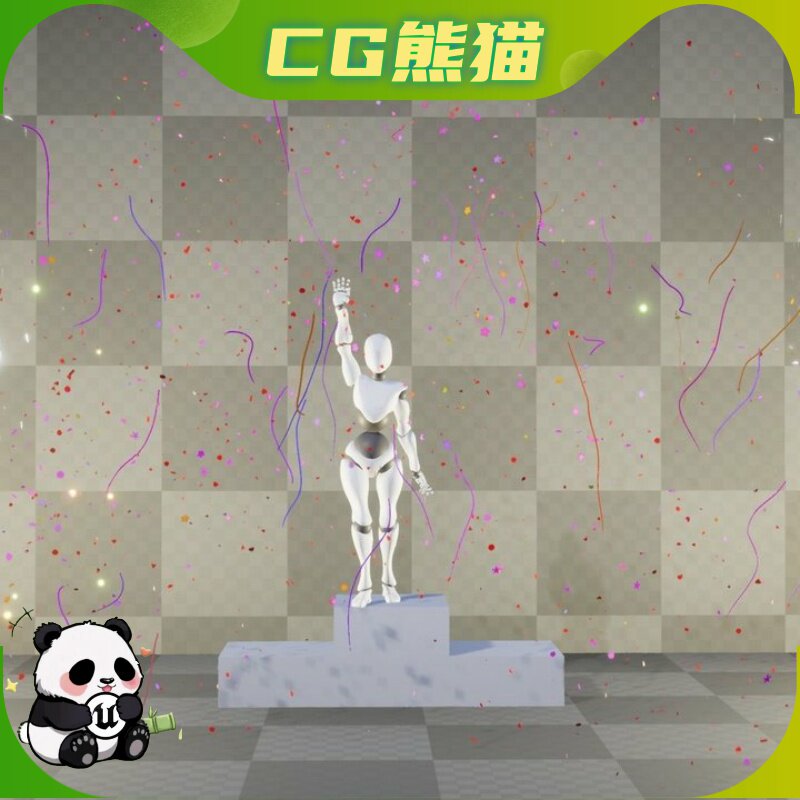 UE5虚幻4 CongratulationsVFX 庆祝胜利喜庆场合节日彩带烟花特效