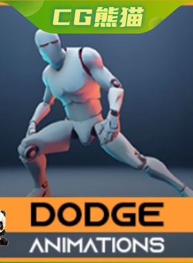 UE4虚幻5 Dodge Animations 人物闪避躲闪动画包