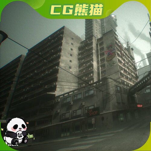 UE5虚幻5 Brutalist Building 91 Assets 粗野主义建筑模型