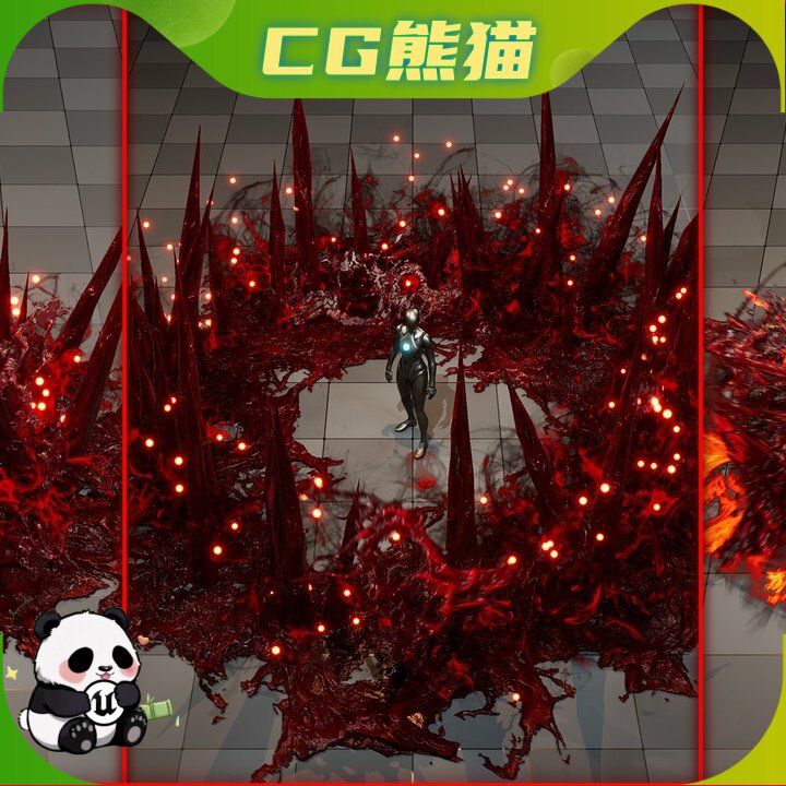 UE5 [74] Pack Blood Spells Niagara 血液法术尼亚拉加特效
