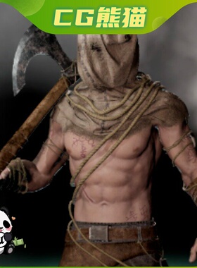 UE4虚幻5 Hangman 低多边形RPG游戏刽子手角色模型