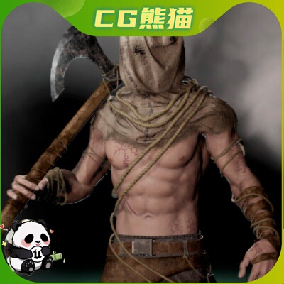 UE4虚幻5 Hangman 低多边形RPG游戏刽子手角色模型