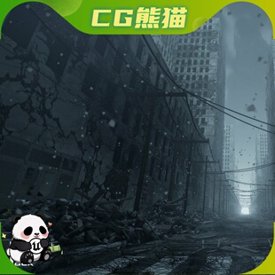 UE5虚幻5 Post-War City 45 Assets 战后废墟城市 45 项资产