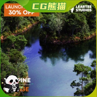 Environment Pine Foliage Island 松树场景 UE5虚幻5.4 PCG The