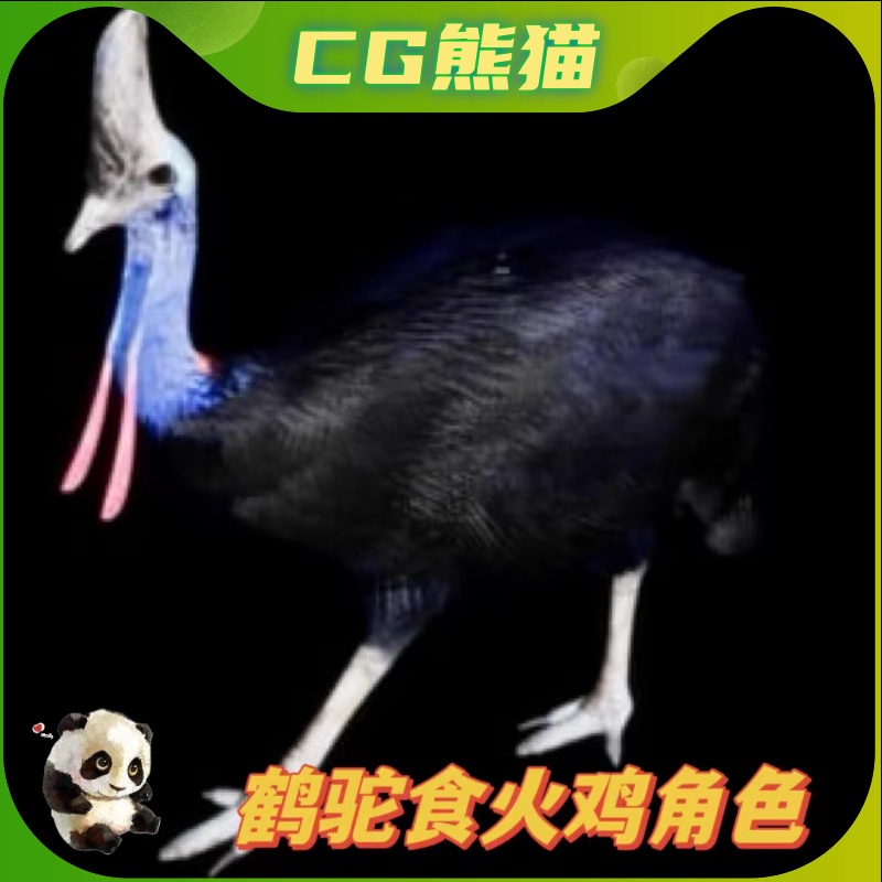 UE5虚幻5 Cassowary 食火鸡鹤鸵角色模型带动画 商务/设计服务 设计素材/源文件 原图主图