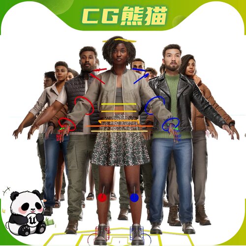 UE5虚幻5.7 UE5 Rigged NPC Creator 人物角色创建3Dscans