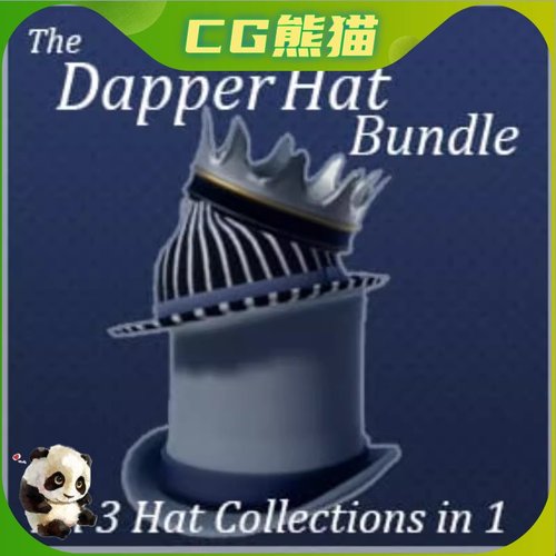 UE4虚幻5 The Dapper Hat Bundle 各类帽子道具合集包