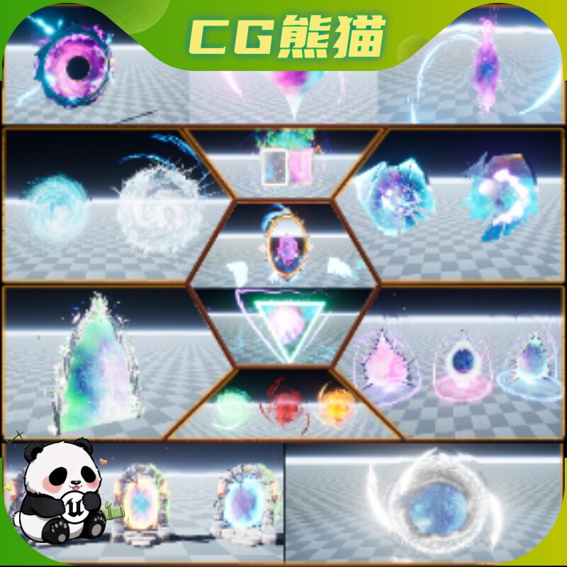 UE4虚幻5 Niagara Magical Portal P1 尼亚加拉魔法传送门特效