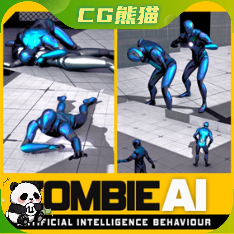 UE5.4-5.8 Zombie AI Behaviour Support Multiplayer 丧尸蓝图