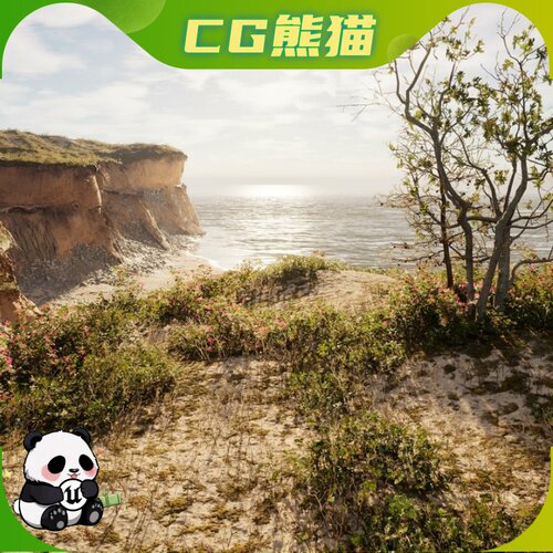 UE5.5-5.8 Coast Dunes Environment Set 海岸沙丘环境场景套装