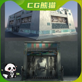 UE4虚幻5 Shrine Collection 1 高品质科幻道具神龛模型