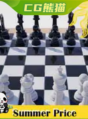 UE5虚幻5 Chess set 国际象棋道具模型纹理