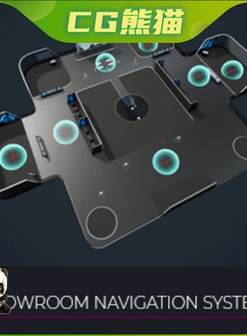 UE4虚幻5 Showroom Navigation 数字孪生可视化展厅导航蓝图