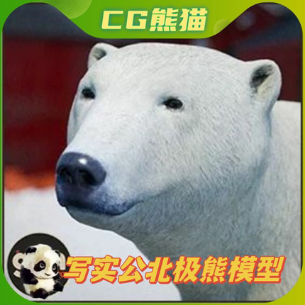 UE4虚幻5 Animalia - Polar Bear (male) 写实公北极熊模型动画