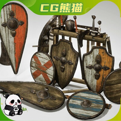 UE5.3-5.8 Medieval Props Megapack Nanite Props 中世纪道具