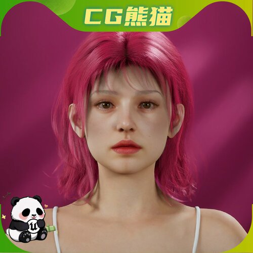 UE5.6-5.8 MetaHuman Gentle Ripples Groom 数字人发型
