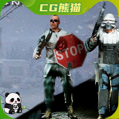 UE4虚幻5 Survivor (Customized) 游戏末日求生幸存者角色模型
