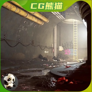 Pack UE5虚幻5 Modular Tunnels 下水道隧道场景模型 Sewer