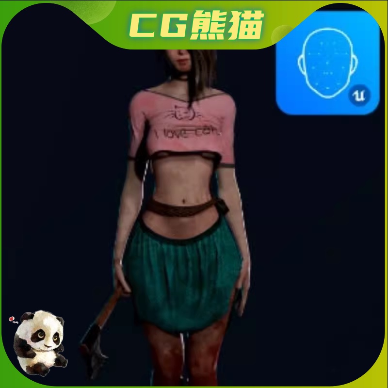 UE4虚幻5 Survivor Girl 1 (Modular) 幸存者女孩角色模型