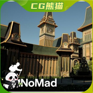 UE5虚幻 Verdant Square Stylized Modular Environment 翠绿广场