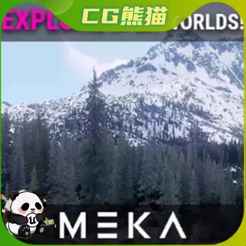 UE5虚幻5.3-5.7 Snowy Peaks Landscape 雪山雪峰森林景观场景