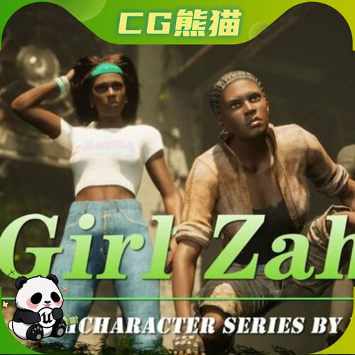 UE5 Black Girl Zahira African Female Character NPC VRHC