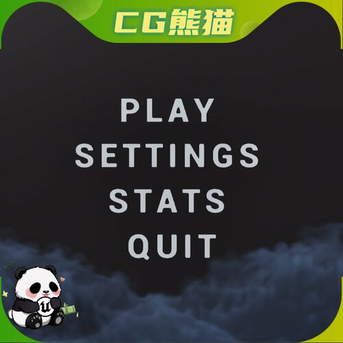 UE5.3-5.8 Menu Background FX VDB 菜单背景特效