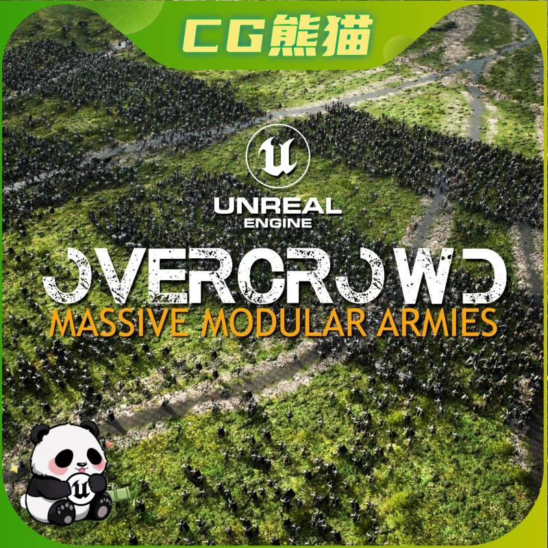 UE5虚幻5 OverCrowd Unreal Engine 5.6 Crowd Simulation Plugin